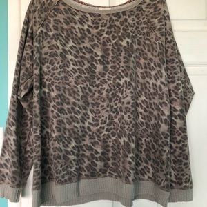 Knox Rose Cheetah Print Crewneck